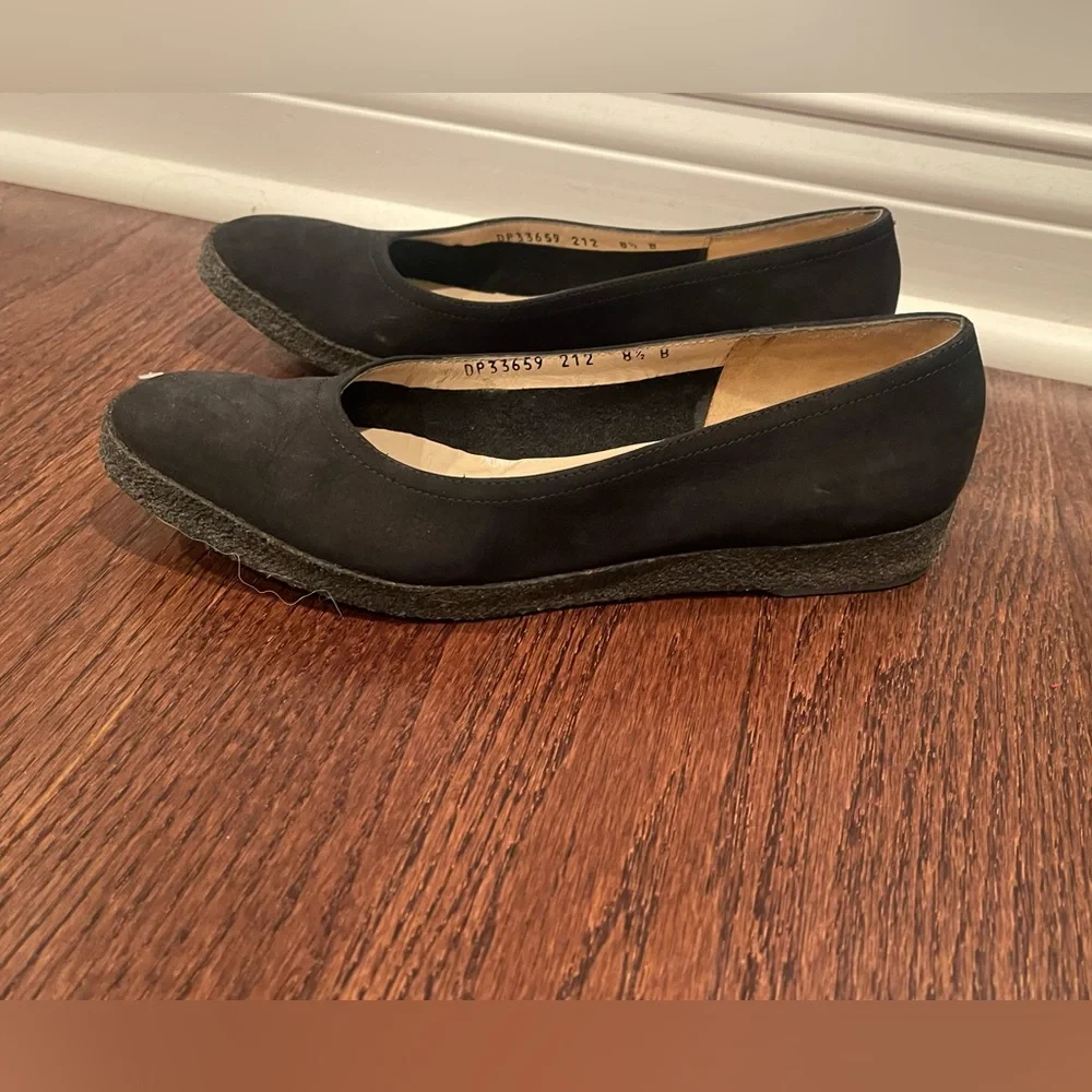 Salvatore Ferragamo Boutique black Slip On flats women size 8.5